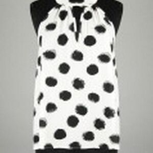 Jealous Tomato Womens‎ Halter Polka Dots M